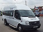 Бесплатный автобус Genser в пункт аренды автомобилей АрендаАвто-сба на Новорязанском шоссе